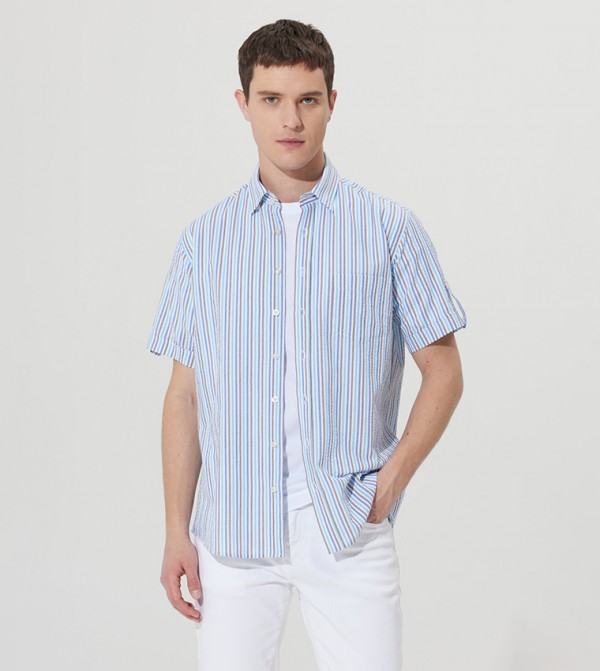 ALTINYILDIZ CLASSICS - Outlet  - White Short Sleeves