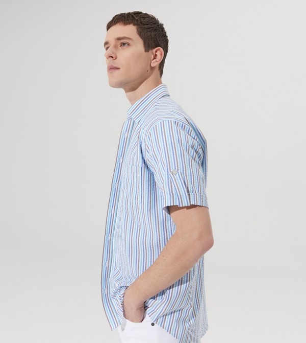 ALTINYILDIZ CLASSICS - Outlet  - White Short Sleeves