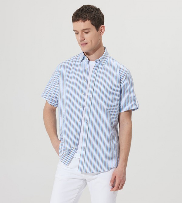 ALTINYILDIZ CLASSICS - Outlet  - White Short Sleeves