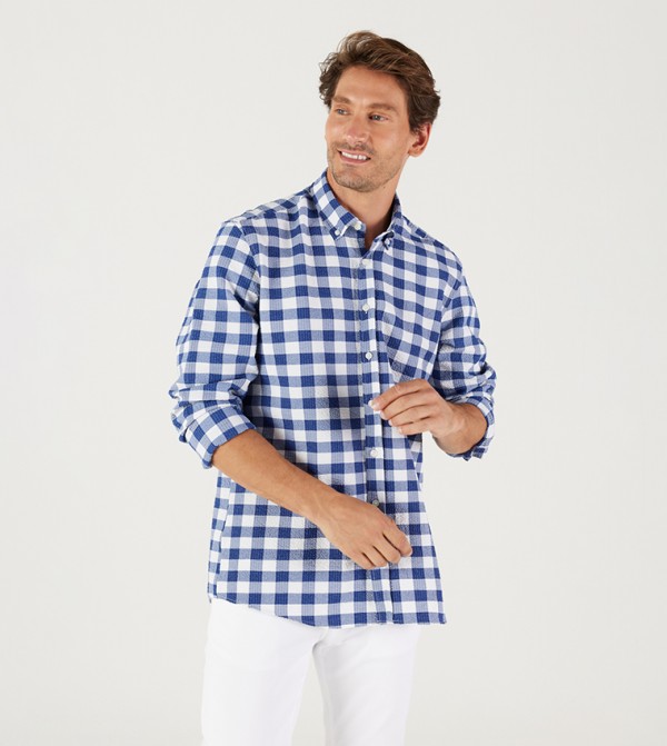 ALTINYILDIZ CLASSICS ALTINYILDIZ CLASSICS - Blue Casual Shirts