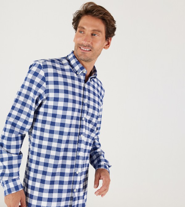 ALTINYILDIZ CLASSICS ALTINYILDIZ CLASSICS - Blue Casual Shirts