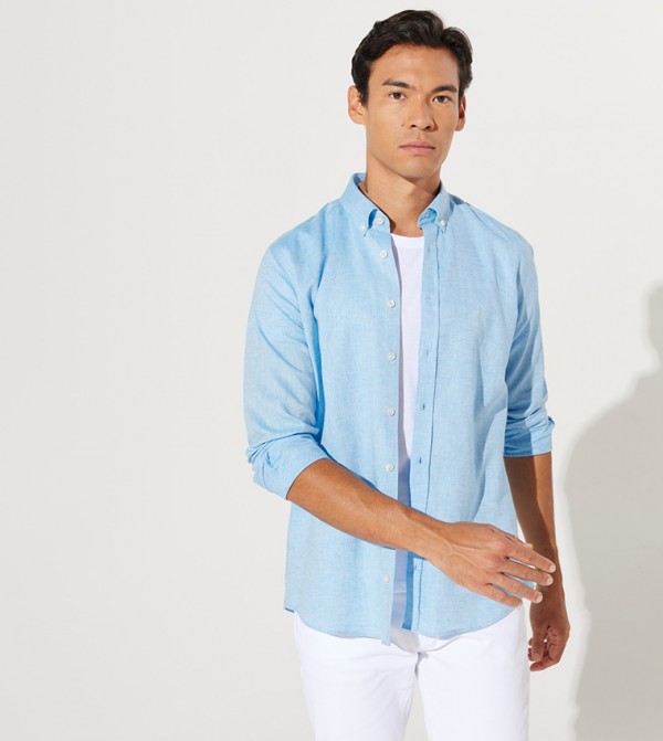 ALTINYILDIZ CLASSICS ALTINYILDIZ CLASSICS - Blue Casual Shirts