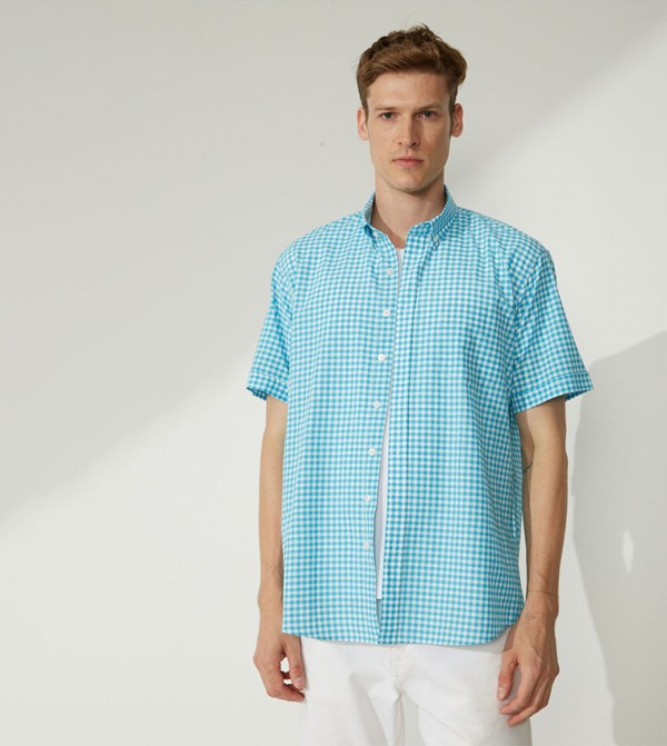 ALTINYILDIZ CLASSICS ALTINYILDIZ CLASSICS - Blue Casual Shirts