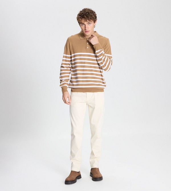 التن يلدز كلاسيكس  - بني  V-neck Sweaters