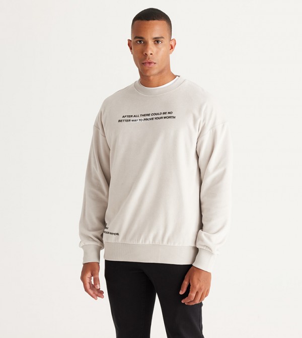 ALTINYILDIZ CLASSICS  Hoodies & Sweatshirts - Beige Sweatshirts