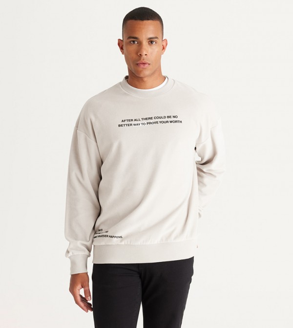 ALTINYILDIZ CLASSICS  Hoodies & Sweatshirts - Beige Sweatshirts