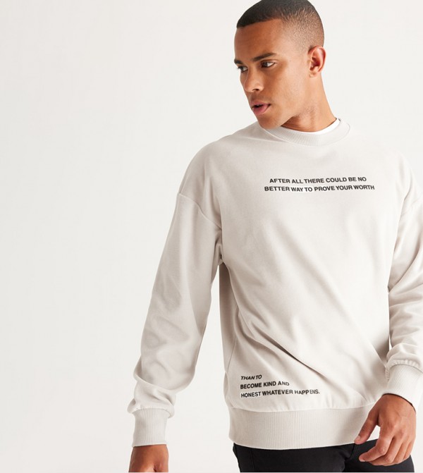 ALTINYILDIZ CLASSICS  Hoodies & Sweatshirts - Beige Sweatshirts