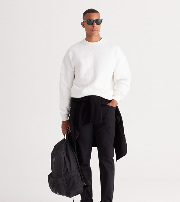 التن يلدز كلاسيكس - أوتليت  - أبيض Round Neck Sweaters