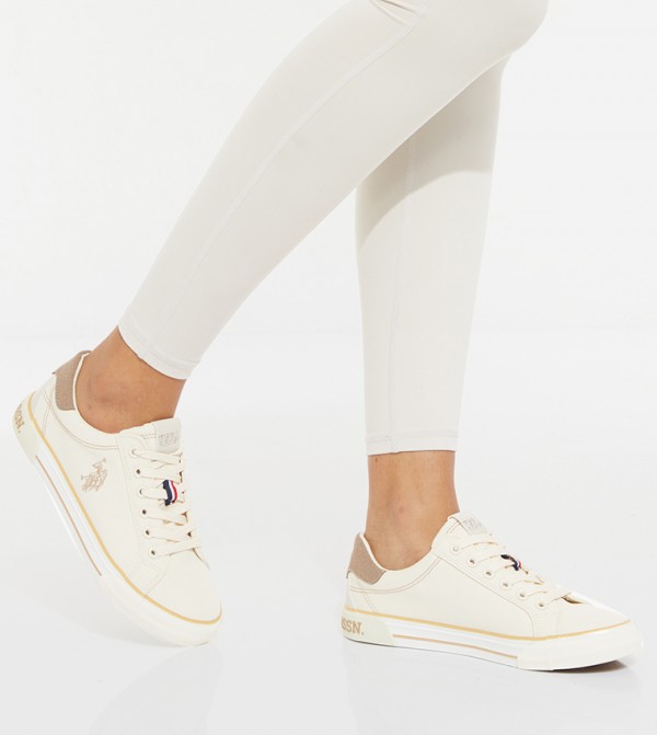 U.S. Polo Assn. U.S. POLO ASSN. - Beige Low Top