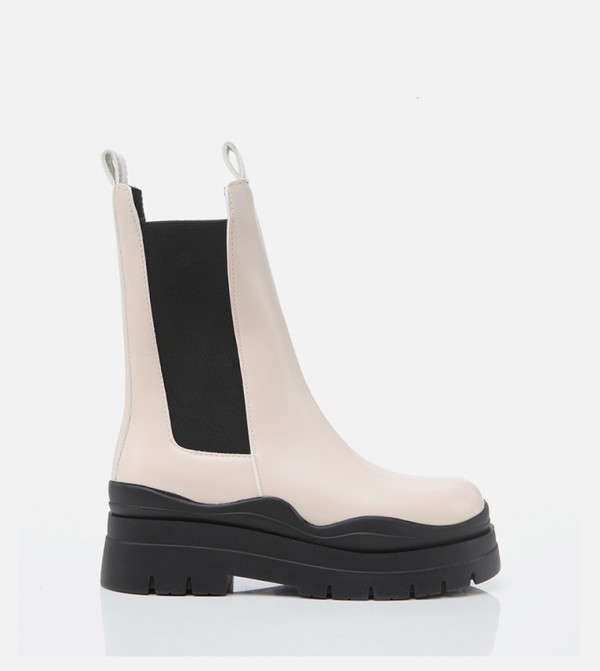 Yaya by Hotiç Yaya by Hotiç - Beige Ankle length Boots