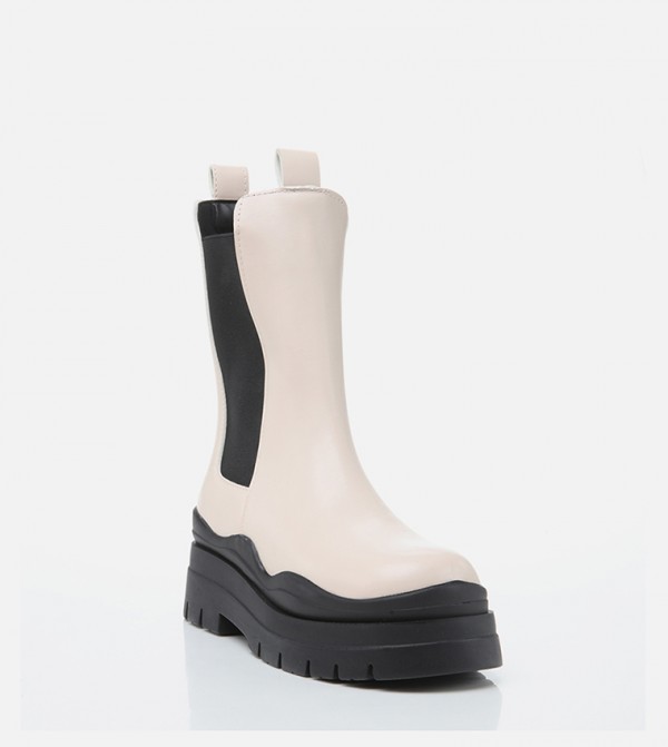 Yaya by Hotiç Yaya by Hotiç - Beige Ankle length Boots