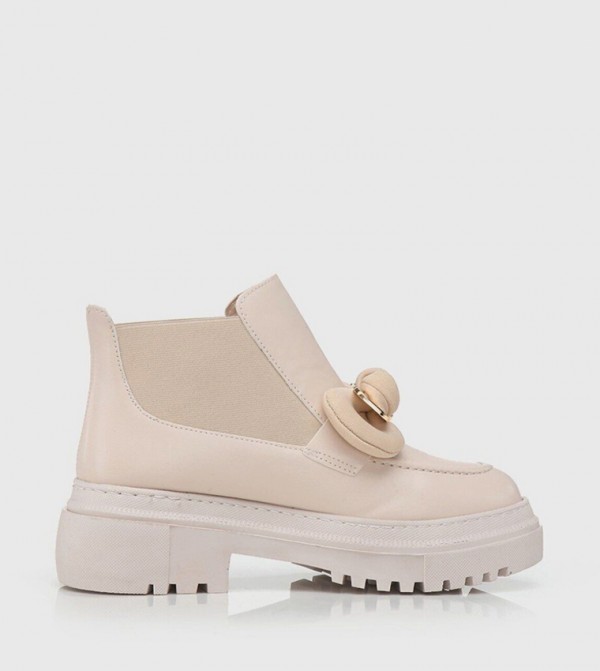 يايا باي هوتيش - اوتليت - بيج Ankle length Boots