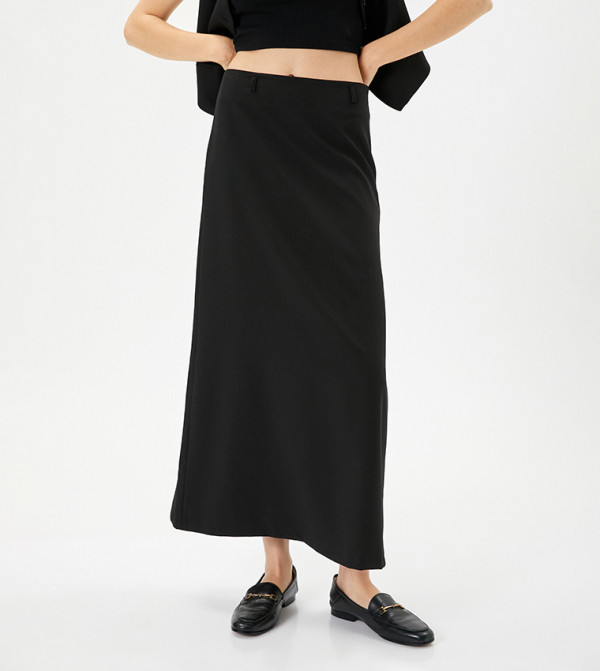 Koton  Maxi Skirts - Black Maxi Skirts