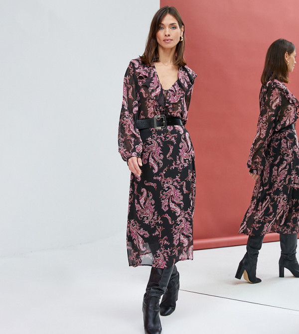 كوتون كوتون - بنفسجي  Midi Skirts