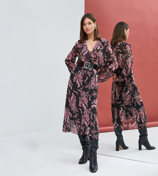 كوتون كوتون - بنفسجي  Midi Skirts