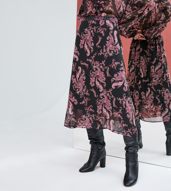 كوتون كوتون - بنفسجي  Midi Skirts