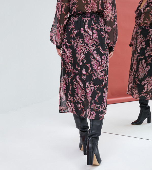 كوتون كوتون - بنفسجي  Midi Skirts