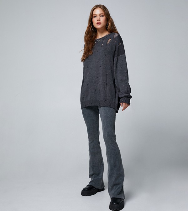 كوتون  سترات - أسود Sweaters