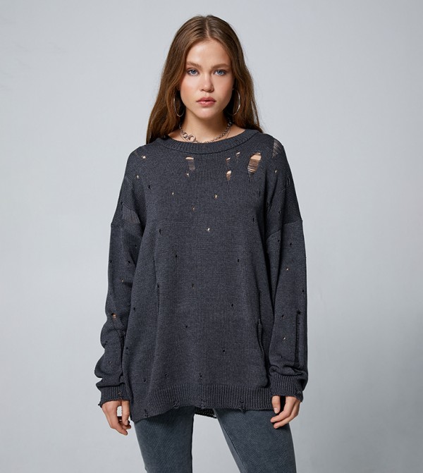 كوتون  سترات - أسود Sweaters