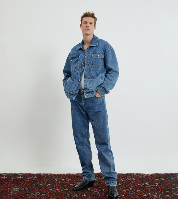 Koton Denim Jackets - Blue Denim Jackets