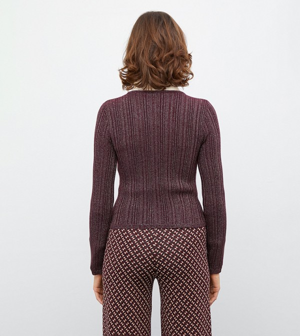 كوتون  سترات - ماروني Sweaters