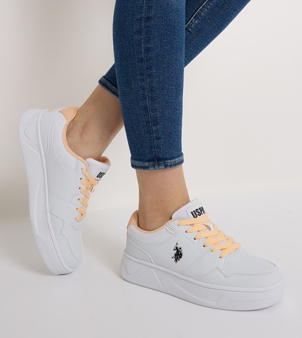 U.S. Polo Assn. U.S. POLO ASSN. - Off White Low Top