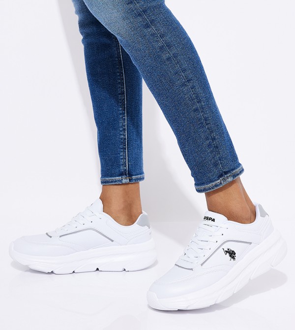 U.S. Polo Assn. U.S. POLO ASSN. - White Low Top
