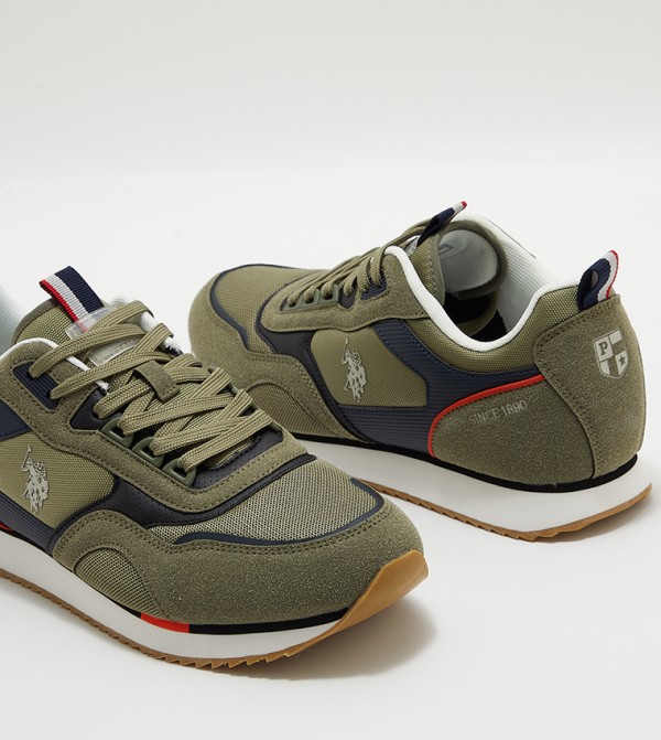 يو إس بولو اسن يو اس بولو اسن. - كاكي أحذية برقبة منخفضة 