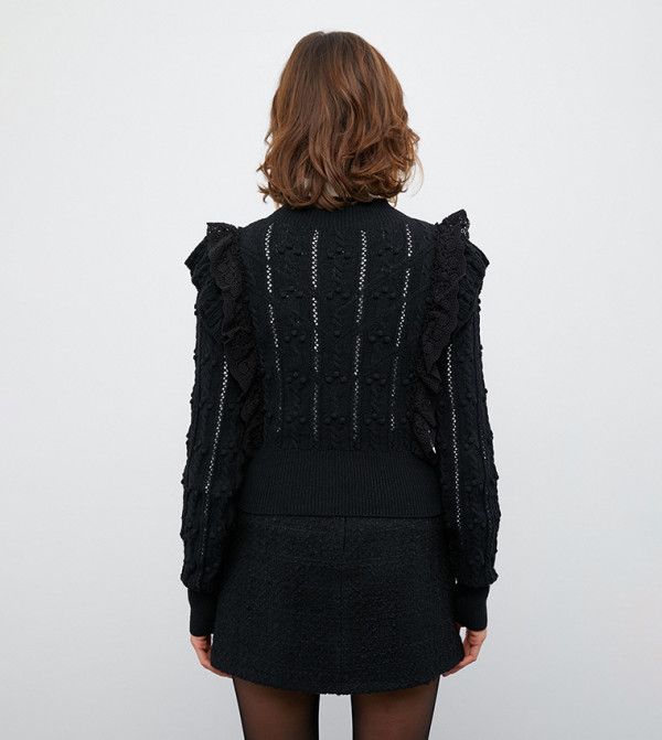 كوتون  سترات - أسود Sweaters