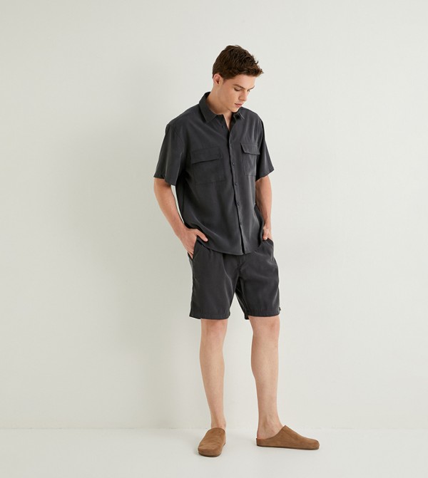 Koton  Shorts - Grey Casual Shorts