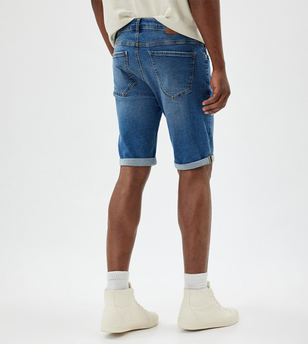 Koton Shorts - DARK INDIGO Denim shorts
