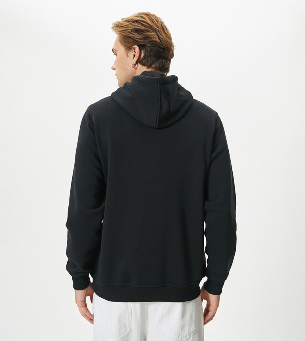 Koton  Hoodies & Sweatshirts - Black Hoodies