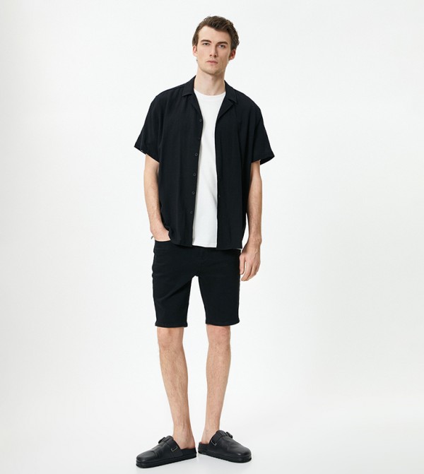 Koton - Outlet Koton - Outlet - Black Denim shorts