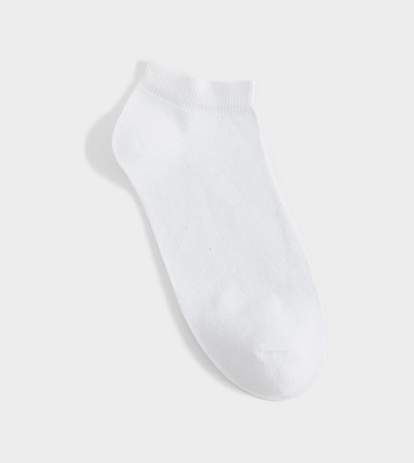 كوتون كوتون - أبيض Ankle Length Socks