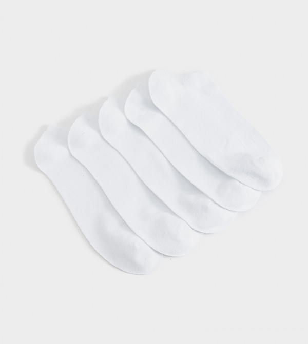 كوتون كوتون - أبيض Ankle Length Socks