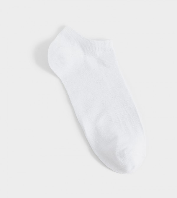 كوتون كوتون - أبيض Ankle Length Socks
