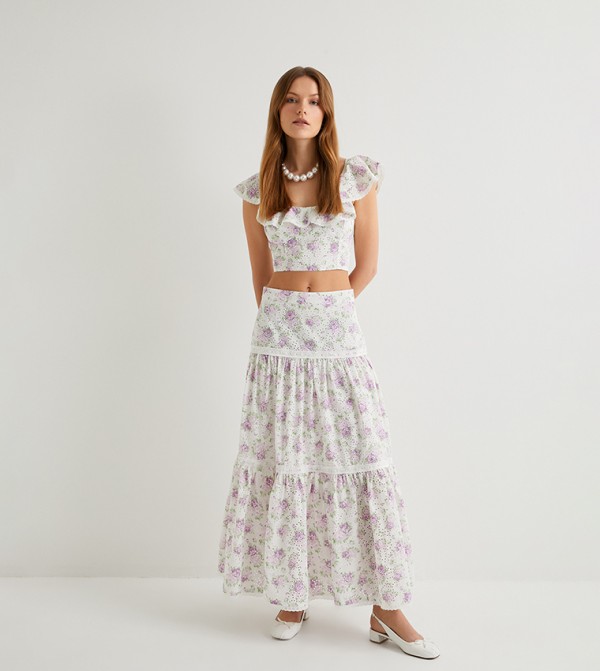 كوتون كوتون - بنفسجي  Cropped Tops