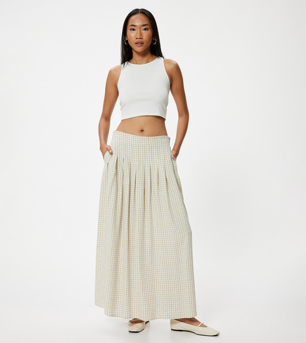 كوتون كوتون - بيج فاتح Maxi Skirts