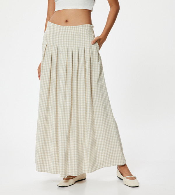 كوتون كوتون - بيج فاتح Maxi Skirts