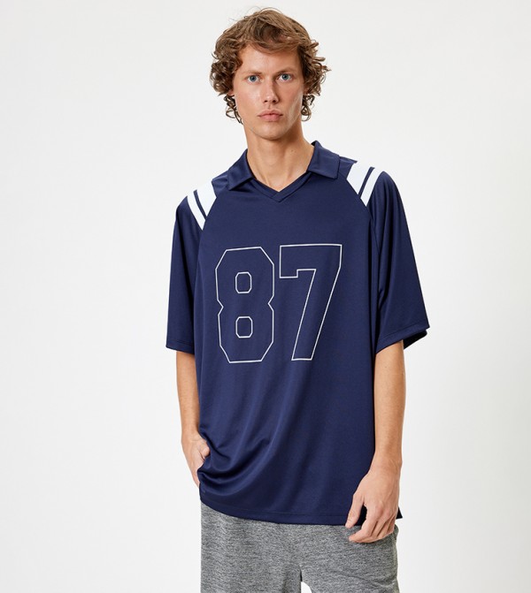Koton - Outlet Koton - Outlet - Navy T-Shirts & Vests