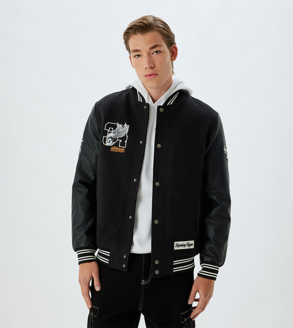 Koton  Casual Jackets - Black Casual Jackets