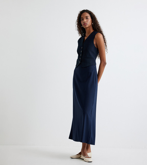 كوتون كوتون - كحلي Midi Skirts