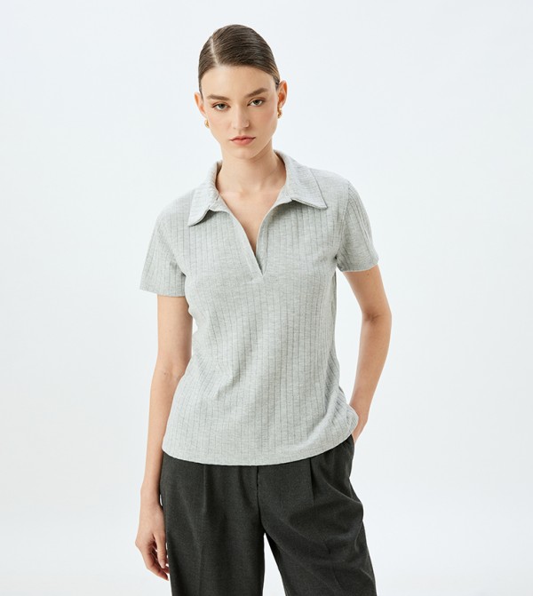 Koton Koton - Grey Polo T-shirts