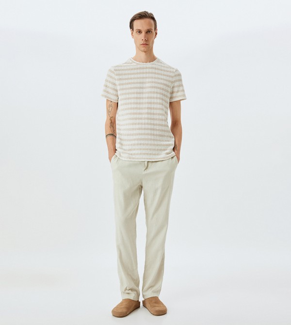 Koton Koton - Beige Casual T-Shirts