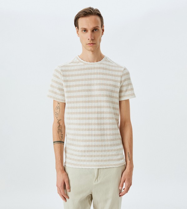 Koton Koton - Beige Casual T-Shirts
