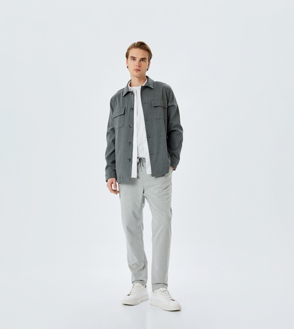 كوتون كوتون - رمادي Slim Jeans