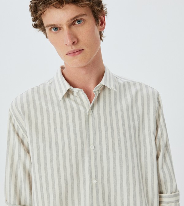 Koton  Shirts - Grey Casual Shirts