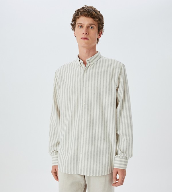 Koton  Shirts - Grey Casual Shirts