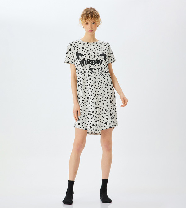 كوتون كوتون - رمادي Night Dress & Gowns