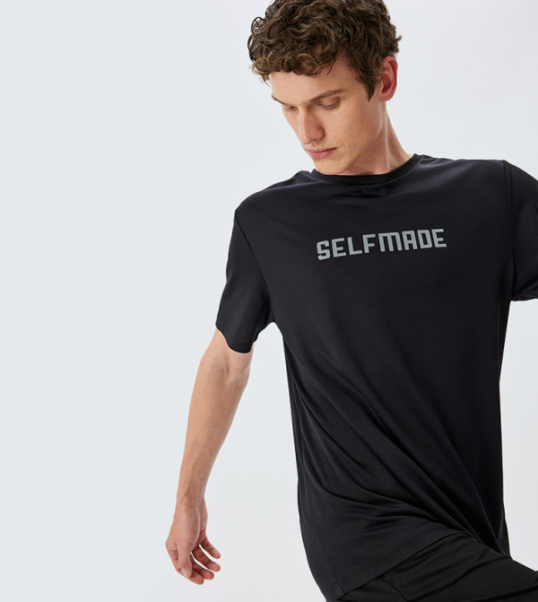 Koton  Tops - Black Casual T-Shirts